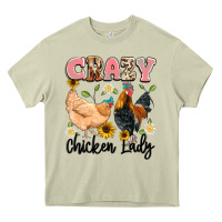 Mossy crazy chicken lady Heavy Core Tee - Artiststas