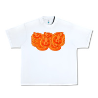 White halloween pumpkin cookies t shirt Urban Heavy Tee - minhPixels