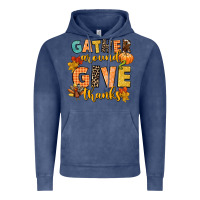 Vintage Denim gather around and give thanks Vintage Hoodie - CowGirlArtShop