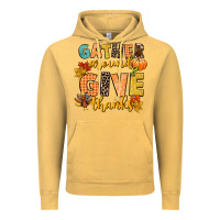 Vintage Mustard gather around and give thanks Vintage Hoodie - CowGirlArtShop
