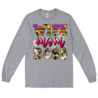 Heather Grey Wife mom boss daisy Mother's Day Long Sleeve Tee - HowdyJamesFarm