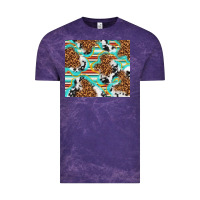 Cloud Purple serape cowhide and leopard with glitter Vintage Tee - TumblerDesignByShophia