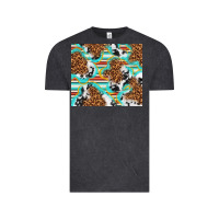 Vintage Black serape cowhide and leopard with glitter Vintage Tee - TumblerDesignByShophia