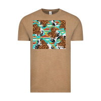 Vintage Coffee serape cowhide and leopard with glitter Vintage Tee - TumblerDesignByShophia