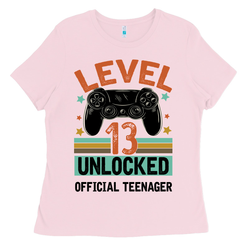 Level 13 Unlocked Official Teenager 13th Birthday Ladies Tee by Bettercallsaul | Teevron