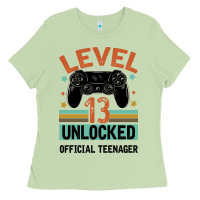 Matcha Level 13 Unlocked Official Teenager 13th Birthday Ladies Tee - Bettercallsaul