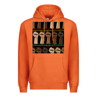 Carrot melanin rised fist seamless pattern Premium Hoodie - BundleAndBundleShop