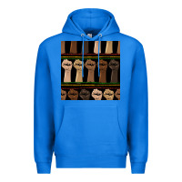 True Royal melanin rised fist seamless pattern Premium Hoodie - BundleAndBundleShop