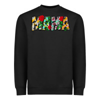 Black floral animal print mama Heavyweight Sweatshirt - CowhideDigitalArt