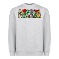 Heather Grey floral animal print mama Heavyweight Sweatshirt - CowhideDigitalArt