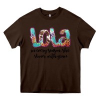 Chocolate Brown lola Heavy Core Tee - Artiststas