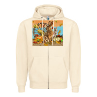 Sandshell fall rabbit  mousepad Zipper Hoodie - LillyAllenDesigns