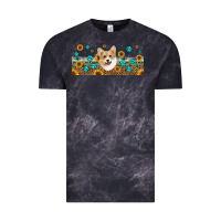 Cloud Black western corgi dog Vintage Tee - Jasminsmagicworld