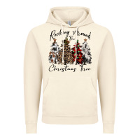 Vintage Artic rocking around the christmas tree Vintage Hoodie - CowGirlArtShop