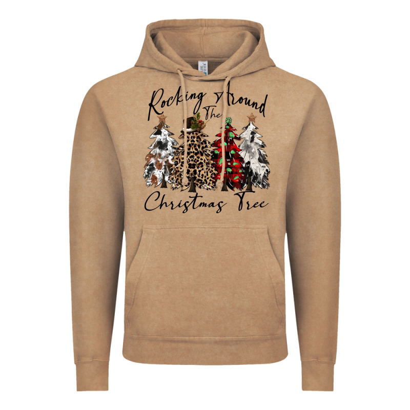 Rocking Around The Christmas Tree Vintage Hoodie by CowGirlArtShop | Teevron