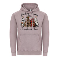 Vintage Zinc rocking around the christmas tree Vintage Hoodie - CowGirlArtShop