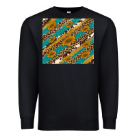 Black leopard cowhide  leather sunflowers Premium Sweatshirt - Artiststas