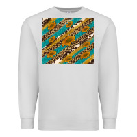 Dove Grey leopard cowhide  leather sunflowers Premium Sweatshirt - Artiststas