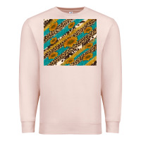 Leopard Cowhide  Leather Sunflowers Premium Sweatshirt | Teevron