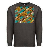 Smoke leopard cowhide  leather sunflowers Premium Sweatshirt - Artiststas