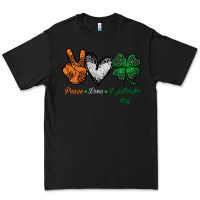 Black peace love st patrick's day Premium Tee - Bettercallsaul