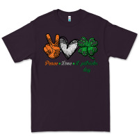 Plum peace love st patrick's day Premium Tee - Bettercallsaul