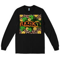 Black St. Patricks Day lucky Long Sleeve Tee - CowGirlArtShop