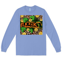 Colony Blue St. Patricks Day lucky Long Sleeve Tee - CowGirlArtShop
