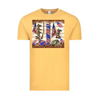 Vintage Mustard happy memorial day Vintage Tee - TumblerDesignByShophia