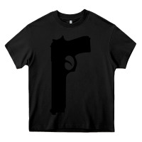 Black THE SOPRANOS GUN Heavy Core Tee - minhPixels