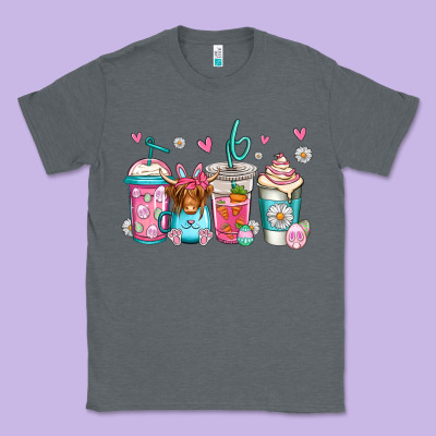Easter Longhaired Cow Coffee Cups Classic Tee Designed By Jasminsmagicworld