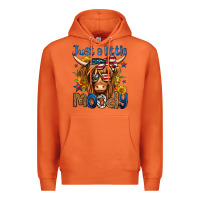 Carrot just a little moody 4th of july long haired cow Premium Hoodie - Jasminsmagicworld