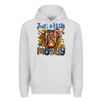Dove Grey just a little moody 4th of july long haired cow Premium Hoodie - Jasminsmagicworld
