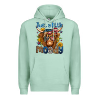 Seafoam just a little moody 4th of july long haired cow Premium Hoodie - Jasminsmagicworld