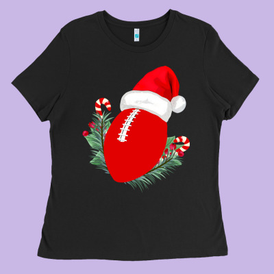 Christmas Football Ladies Tee Designed By Bettercallsaul