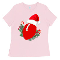 Bubblegum Pink Christmas Football Ladies Tee - Bettercallsaul