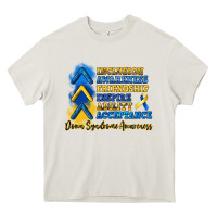 Cream down syndrome awareness Heavy Core Tee - Artiststas