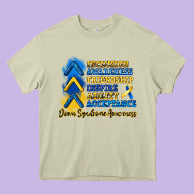 Down Syndrome Awareness Heavy Core Tee Designed By Artiststas