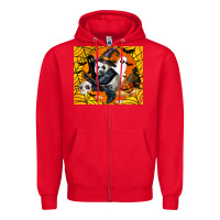 Red panda halloween Zipper Hoodie - LillyAllenDesigns