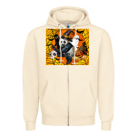 Sandshell panda halloween Zipper Hoodie - LillyAllenDesigns