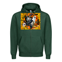 Sports Green panda halloween Zipper Hoodie - LillyAllenDesigns