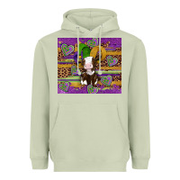 Matcha mardi gras cow Heavyweight Hoodie - Artiststas