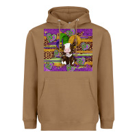 Toasted Coconut mardi gras cow Heavyweight Hoodie - Artiststas