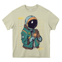 Mossy astronaut space travel retro aesthetic streetwear t shirt Heavy Core Tee - minhPixels
