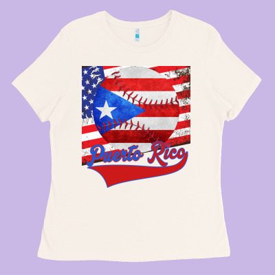 Puerto Rico Baseball Ladies Tee Designed By Bettercallsaul