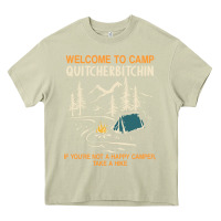 Mossy welcome to camp quitcherbitchin camping camp quitcherbitchin Heavy Core Tee - minhPixels