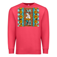 Cardinal goat family mom sunflowers serape leopard cowhide tumbler Premium Sweatshirt - Artiststas