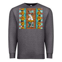 Charcoal Heather goat family mom sunflowers serape leopard cowhide tumbler Premium Sweatshirt - Artiststas