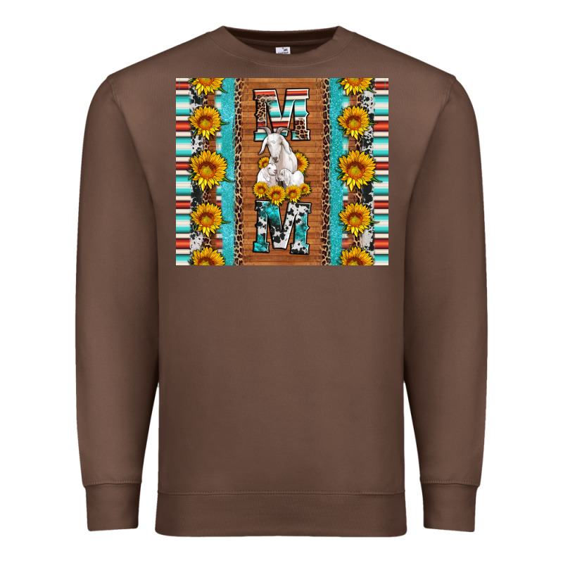 Goat Family Mom Sunflowers Serape Leopard Cowhide Tumbler Premium Sweatshirt by Artiststas | Teevron