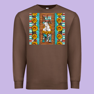 Goat Family Mom Sunflowers Serape Leopard Cowhide Tumbler Premium Sweatshirt Designed By Artiststas